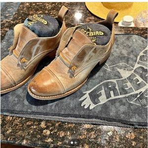 Freebird by Steven Brown Leather Ankle Booties